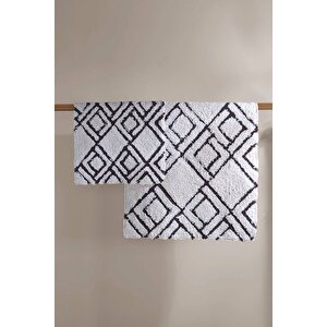 İrya Cava Banyo Paspası 2'liı Gri 40x60+60x90 Gri