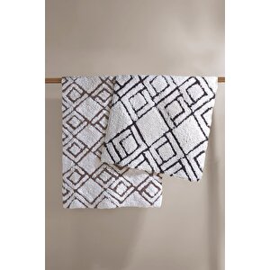 İrya Cava Banyo Paspası 2'liı Gri 40x60+60x90 Gri