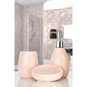 Merlin 3 Parça Banyo Seti Pembe Pembe