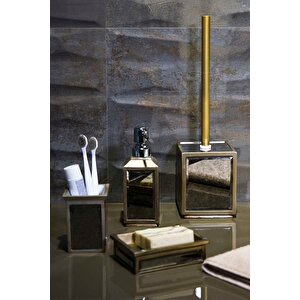 Irya Mirror 4 Parça Banyo Seti Bronz Bronz