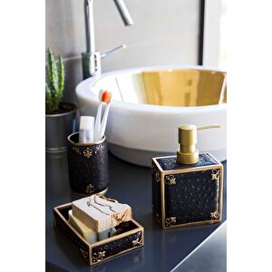 Irya Luxton 4 Parça Banyo Seti Siyah