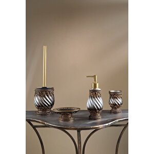 Irya Queen 4 Parça Banyo Seti Bronz Bronz