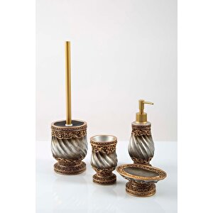 Irya Queen 4 Parça Banyo Seti Bronz