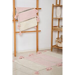 İrya Venüs Banyo Paspası Gül Kurusu 40x60+60x90 Gül Kurusu