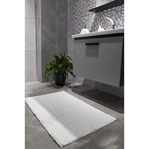İrya Plain Banyo Paspası Beyaz 60x100 Beyaz