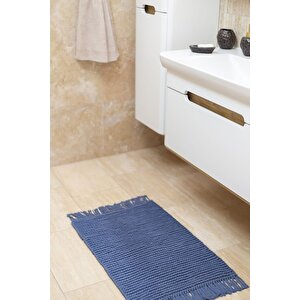 Lavish %100 Pamuk El Örgüsü Banyo Paspası Aqua 50x70 Aqua