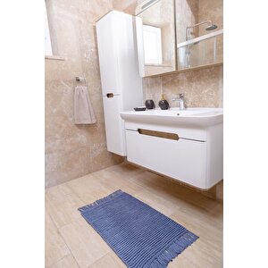 Lavish %100 Pamuk El Örgüsü Banyo Paspası Aqua 50x70 Aqua