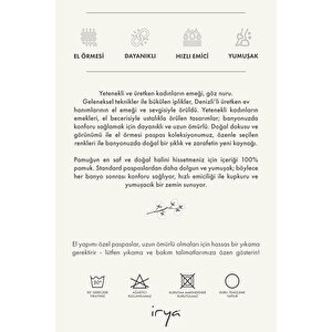 Lavish %100 Pamuk El Örgüsü Banyo Paspası Aqua 50x70