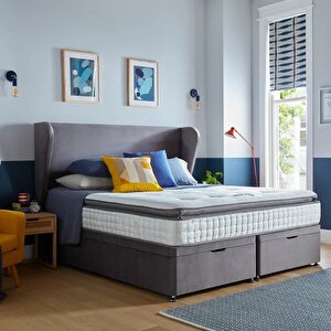 Natural 90x190 Cotton Lüx Ortopedik Kuş Tüyü Kelebek Pedli 90*190 Tek Kişilik Yatak
