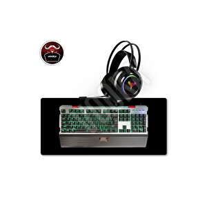 Togo Profesyonel Gaming Beyaz Switch Klavye + 7.1 Gaming Kulaklık + +xxl Mousepad Yerli Üretim