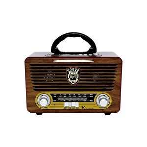 A+ Kalite Nostalji Eskitme Bluetooth Hoparlör Fm Radio Sd Kart Usb Yüksek Ses Eski Nostalji 115bt