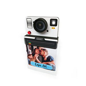 Cajuart Vintage Retro Kamera Fotoğraf Makinesi Şeklinde Ahşap Duvar Fotoğraf Kağıt Tutucu Dekor