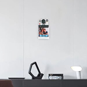 Cajuart Vintage Retro Kamera Fotoğraf Makinesi Şeklinde Ahşap Duvar Fotoğraf Kağıt Tutucu Dekor