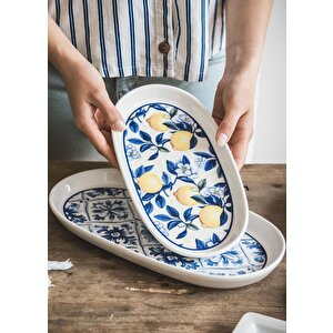 The Mia Odore Di Limone Oval Servis 2li 29 Cm Odl0013