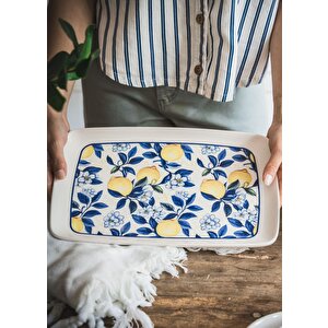 The Mia Odore Di Limone Dikdörtgen Servis 34x25 Cm Odl0010