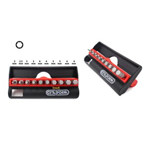 2-6mm Allen Bits Uç Takımı + Tutucu 11 Parça Cb/st114