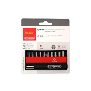 Ceta Form 2-6mm Allen Bits Uç Takımı + Tutucu 11 Parça Cb/st114