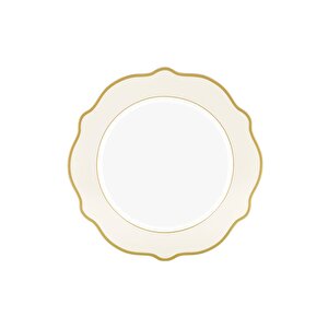 Jaswely Servis Tabağı 6 Parça Krem 27 Cm