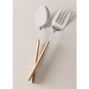 Wooden Salata Servis Takımı 2 Parça