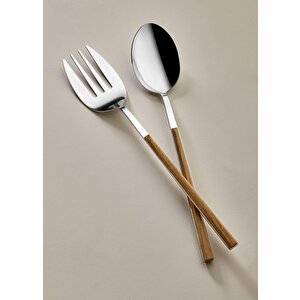 Wooden Salata Servis Takımı 2 Parça