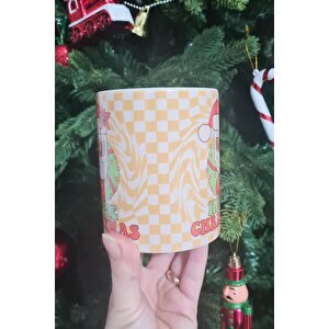 Hippie Christmas Retro Tasarım Yılbaşı Hediyesi Kupa Bardak