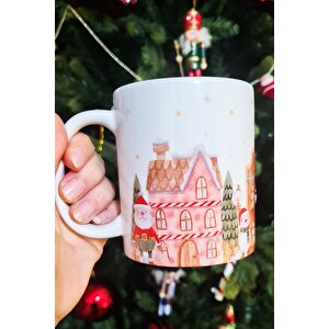 Christmas Town Tasarım Yılbaşı Hediyesi Kupa Bardak