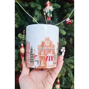Christmas Town Tasarım Yılbaşı Hediyesi Kupa Bardak