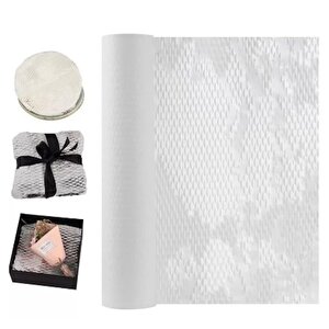 Petek Dolgu Ambalaj Kağıdı 38cm X 5 Metre - Beyaz
