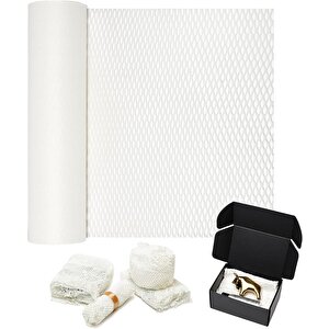 Petek Dolgu Ambalaj Kağıdı 38cm X 5 Metre - Beyaz