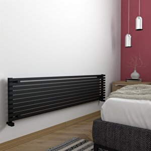 Sophia Xl  Aluminyum Radyatör 41,5x180cm Kumlu Siyah Siyah