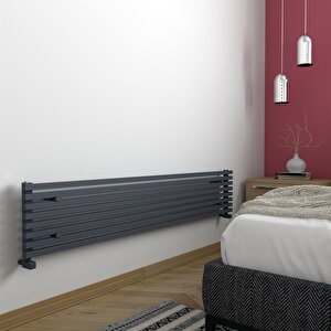 Sophia Xl  Aluminyum Radyatör 33,1x180cm Kumlu Antrasit Antrasit