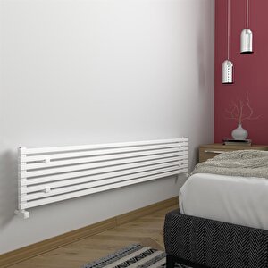 Sophia Xl  Aluminyum Radyatör 33,1x180cm Kumlu Beyaz Beyaz