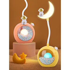 Ayda Astronot Masa Lambası, Pembe, 31x10 Pembe