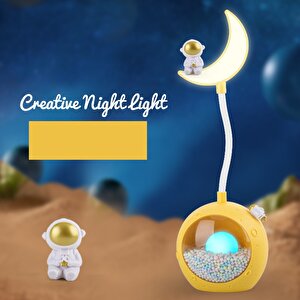 Ayda Astronot Masa Lambası, Sarı, 31x10 Sarı