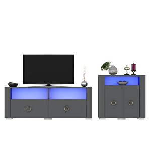 Klei̇n Dolap, Tv Sehpasi Takımı Antrasit-altin