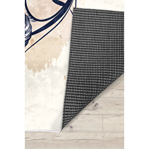 Çapalı Bambu Çocuk Odası Halısı 80x150 cm