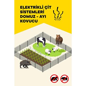 Ekonomik Elektrikli Çit 5 Yıl Garanti 500mt Set Ömürlük Ürün No1