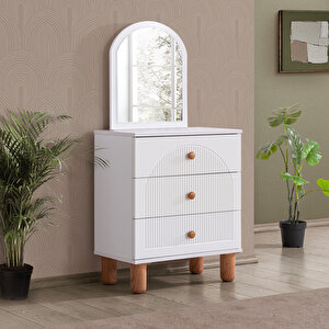 Bohem Genç Odası Takımı - 3 Kapaklı Dolap, Karyola, Komodin, Şifonyer, Çalışma Masası