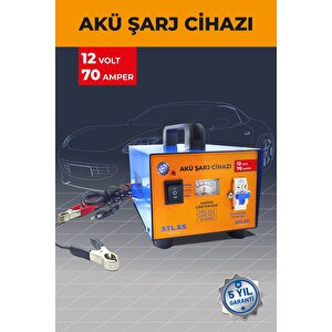 Akü Şarj Cihazı 12 Volt 70 Amper 5 Yıl Garanti