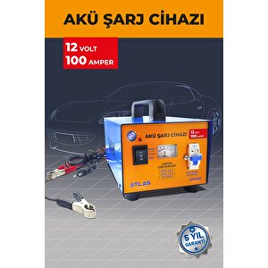 Akü Şarj Cihazı 12 Volt 100 Amper 5 Yıl Garanti