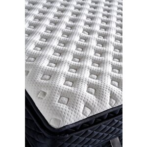 Baklava Yatak 180x200 Cm Çift Kişilik Ultra Ortopedik Çok Sert Pedli Lüks Yatak 30 Cm Antrasit Kumaş