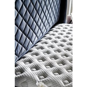 Baklava Yatak 180x200 Cm Çift Kişilik Ultra Ortopedik Çok Sert Pedli Lüks Yatak 30 Cm Antrasit Kumaş