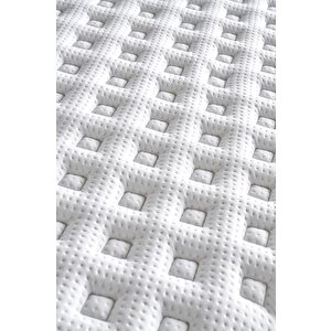 Baklava Yatak 90x200 Cm Tek Kişilik Ultra Ortopedik Çok Sert Pedli Lüks Yatak 30 Cm Antrasit Kumaş
