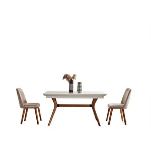 Masal Açilir Yemek Masasi+6 Adet Sandalye
