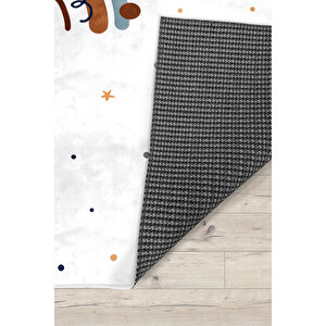 Gökkuşağı Yıldızlı Bambu Çocuk Odası Halısı 160x230 cm