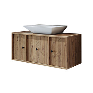 Roomart Gusto Ayaksız Lavabolu Mdf 105 Cm Çekmeceli Banyo Dolabı