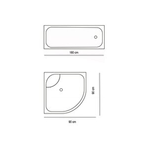 Zethome Giraffe Banyo Paspas Ve Tek Kanat Duş Perdesi 1x180x200 Set