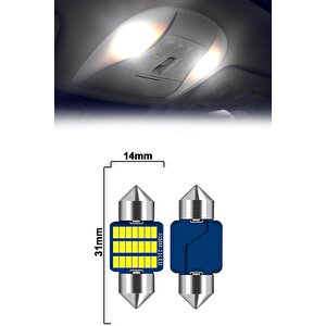 Brand Sofit Led Canbus 31mm Iç Aydınlatma Plaka Lamba T10 21 Led 2 Adet