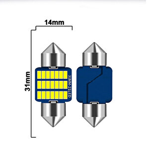 Sofit Led Canbus 31mm Iç Aydınlatma Plaka Lamba T10 21 Led 2 Adet