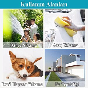 Makaralı Hortum Seti Garden Kit Bahçe Çeşme Su Hortumu İç Çap 1/2 Sulama Araç Yıkama 20 Metre
